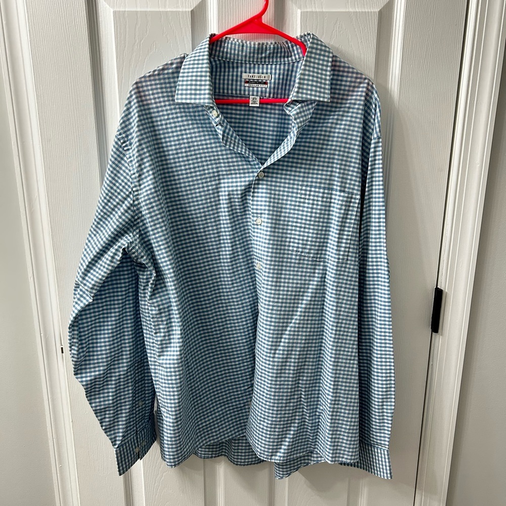 (2) Van Heusen Dress Casual Shirts 18 1/2 36/37 XXL Shirts